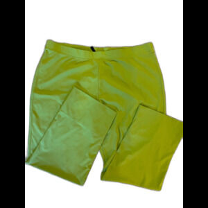IC By Connie K Lime Green Stretch Cropped Loose Leggings Type Pants Size XXL